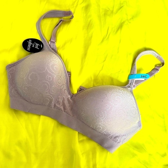 BRA 34C Bali 3463 No Wire Feel the softness lightly padded Taupe 3535 GC - Picture 1 of 9